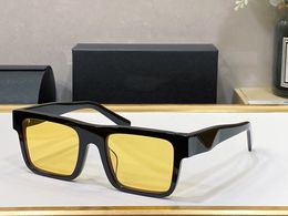 hot 19wf 19w designer sunglasses new fashion cool mens sunglasses for women woman eyewear black frame yellow uv400 protection lens fashion trendy simple eyeglasses