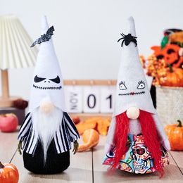 Party Supplies Halloween Gnomes Decorations Plush Ghost Handmade Scandinavian Swedish Tomte Ornament for Home PHJK2208