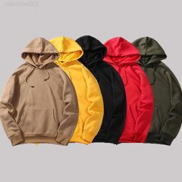 solid color pullover hoodies Canada - Long Sleeve Fashion Mens Hoodies Hip Hop Sweatshirt Men's Solid Color Pullover Hooded Tracksuit Male Autumn Winter Fleece Hoody G220729