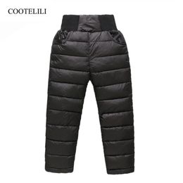 COOTELILI Kids Girl Boy Winter Pants Cotton Padded Thick Warm Trousers Ski Pants Boys Winter Trousers For Children Clothing LJ201127