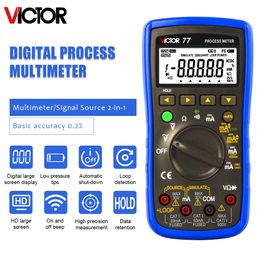 Digital Multimeter Victor 77 20mA Signal Output 24V Process Meter 2 In 1