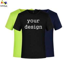 Quickdrying Tshirt customizationdesign mens and womens shortsleeved casual sports shirts team advertising tops 220609