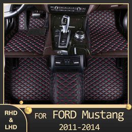 MIDOON Car floor mats for Ford Mustang 2011 2012 2013 2014 Custom auto foot Pads automobile carpet cover W220328