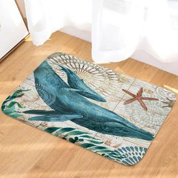 Carpets Sea Animal Print Floor Mats Indoor Outdoor Non Slip Entrance Living Room Front Door Carpet Bathroom AccessoriesCarpets