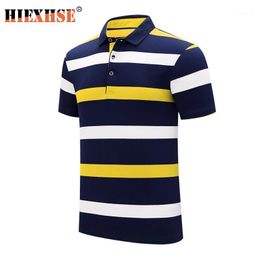 Arrival Summer Casual Brand Men High Quality Cotton Shirt Mens Striped Short Sleeve Shirts Business Cloth Men's Polos