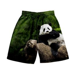 Men's Shorts Panda Print Summer Over Size Casual Hawaiian Swimwear Men Board Pants Camisa Masculina Beach ShortMen's