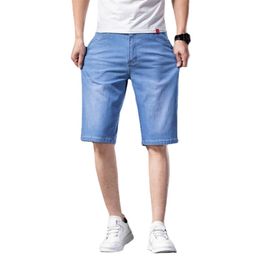 Summer Stretch Thin bermuda masculina Cotton Denim Jeans Men Knee Length Soft ropa hombre Shorts Plus Size 28 220527