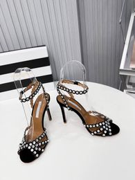 Famous Designer Everyday wear Rosie Sling Sandals Shoes Patent Leather Women Pumps Bows Crystal-encrusted Pointed Toe Lady High Heels EU35-43.Original Box