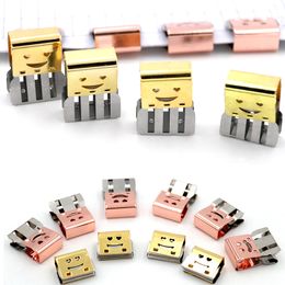 Office School Supplies New Design Paper Binder Clips Hollow Metal Rectangle File Clip Teacher Gifts and Kitchen Tools