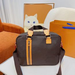 Laptoptaschen Herrentasche Aktentaschen Umhängetaschen Umhängetaschen Designerhandtaschen Herren Mode Lässig Retro Handtasche mit hoher Kapazität Aktentasche