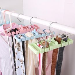 Hangers & Racks 8-hole Creative Multi-functioBelt Rack Organiser Hanger Holder For Men Closet Belt Tie Storage Women Scarf Ties