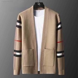 Designer de marca de luxo europeu Cardigan Jacket Men Fashion Fashion Casual Knit Cardigan Sweater Casat 2022 Autumn Winter G22801