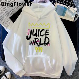 Juice Wrld 999 Aesthetic Hip Hop Funny Cartoon Hoodies Men Unisex Autumn Anime Sweatshirt Streetwear Graphic Hoody Male