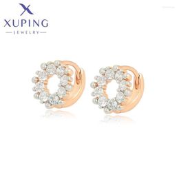 Hoop & Huggie Xuping Jewellery Arrival Fashion Round Gold Colour Earrings For Women Children Gift A00844812Hoop Kirs22