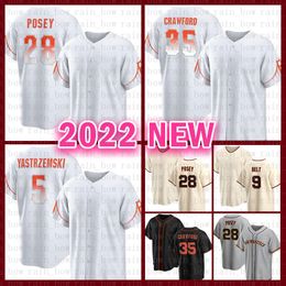 2022 Giants Buster Posey Baseball Jersey Brandon Crawford Mike Yastrzemski Brandon Belt Joey Bart Curt Casali Austin Slater Jaylin Davis Carlos Rodon Steven Duggar