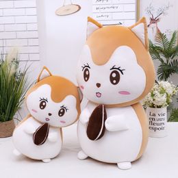 New Squirrel Plush Toy Doll Hamster Doll Down Cotton Pillow