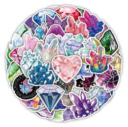 50Pcs Crystal Stickers Stickers Non-Random For Car Bike Luggage Sticker Laptop Skateboard Motor Water Bottle Snowboard wall Decals Kids Gifts