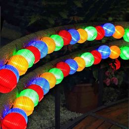 Waterproof Pc Lantern Ball Solar String Light Globe Ball Christmas Party Fairy String Light Outdoor Patio Garden Garland J220531