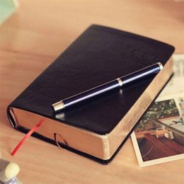 Vintage Thick Paper Notebook Notepad Leather Bible Diary Book Journals Agenda Planner School Office Stationery Supplies Notebook T200727