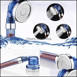 Healthy Negative Ion Spa Filtered Adjustable Shower Head Hose Lon 15Pcs Drop Delivery 2021 Bathroom Heads Faucets Showers Accs Home Garde