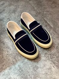 Luxury Fashion Sports Shoes Brand Breathable Sneakers Male Comfortable Loafers Light Casual High Mercerization Water Dyed Sheepskin Flats Size 38-44