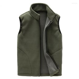 Men's Vests Outdoor Warm Pockets Vest Sport Sleeveless Couples Men Zip Coat Winter Jacket Coats & Jackets Kare22