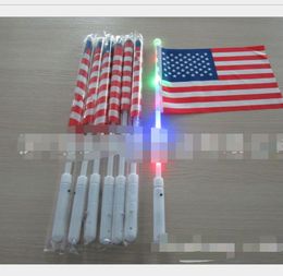 2021 American Hand LED Flag 4th of July Independence Day USA Banner Flags LED Flag Party Supplies