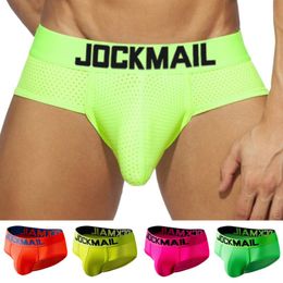 Underpants 4Pack Men Underwear SexyJock Penis Pouch Bikini Briefs Cuecas Masculinas Calzoncillos Hombre Slip Gay SissyUnderpants