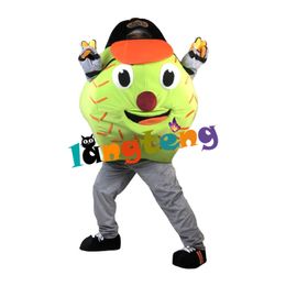 Mascot doll costume 953 Yellow Golf Ball Sports Mascot Costume Fancy Dress Design For Adult