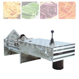 Commercial Potato Chip Cutter French Fries Cutting Machine Stainless Steel Vegetable Fruit Shredding Slicer