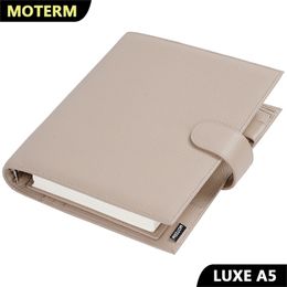 Moterm Luxe A5 Rings Planner with 30 MM Silver Rings Binder Agenda Organizer Diary Journal Notepad Sketchbook Notebook 220401