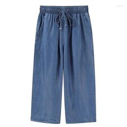 Women's Jeans 2022 Summer Elastic Cotton Pants Strigaht Denim Trousers Girl Brand Fashion Wear Plus Size 5xl 6xl 7xl1