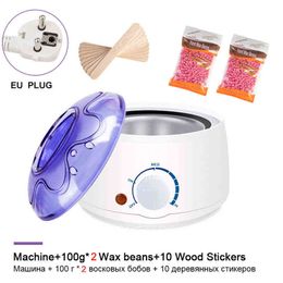 NXY Epilator Electric Hair Removal Wax Melt Machine Heater Cire pilation Bean 10pcs Stickers Set ing Kit Cera Depilatori 0418