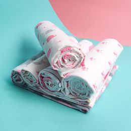 Blankets & Swaddling Pcs/pack 100% Cotton Flannel Receiving Baby Blanket Born Swaddle Soft Muslin Diapers Wrap 76 CMBlankets