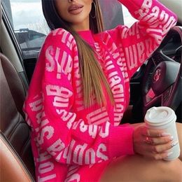 Tawnie Mini Sweater Dress Women Knitted O Neck Long Sleeve Oversized Sweater Dresses Autumn Winter Sexy Dress For Year 2022 220316