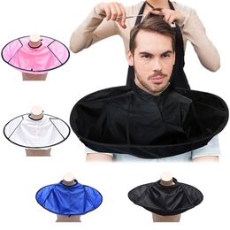 DIY Hair Cutting Cloak Umbrella Cape Cutting Cloak Hair Shave Apron Hair Barber Gown Cover Household Cleaning Protecter 220621