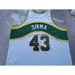 Chen37 Custom Men Youth women Rare Late '70s Jack Sikma Game-Worn College Basketball Jersey Size S-6XL or custom any name or number jersey