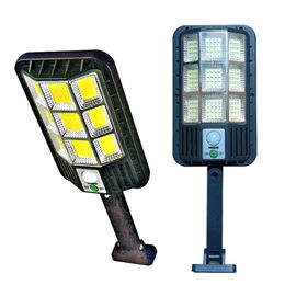 Solar Wall Lights 120led 120COB Outdoor Solar Lamp 3 Modes Waterproof Motion Sensor Security Lighting for Garden Patio Path Yard