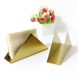 Tissue Boxes & Napkins Stainless Steel Paper Towel Seat Dining Table Metal Napkin Vertical Rack Restaurant Coffee Shop El