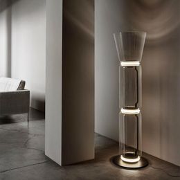 Floor Lamps Nordic Minimalist Glass Shade Led Lamp Bedroom Bedside Modern Living Room Home Decor Indoor Lighting Standing LightFloor