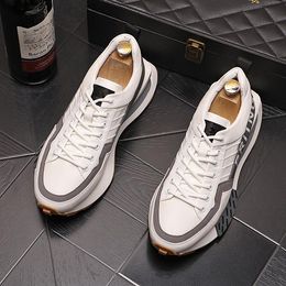 British Designer Wedding Dress Party Shoes Spring Autumn Breathable Men's Lace Up Sport Casual Sneakers Fashion Oxford Business Driving Walking Loafers