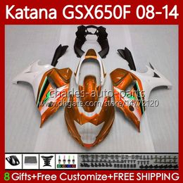 Bodywork For SUZUKI KATANA GSXF 650 GSX-650F GSX650F GSXF650 2008 Metal orange 2009 2010 2011 12 13 14 120No.100 GSX 650F GSXF-650 08 09 10 11 2012 2013 2014 OEM Fairings