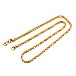 Dog Collars & Leashes Luxury 18K Gold Necklace Stainless Steel Chain Collar For Small Medium Large Dogs Fashion Jewellery Punk Party NecklaceD