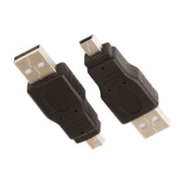 USB 2.0 Male Plug To Mini 5Pin Male Adapter Connector Extension Cord Converter Tablet Charging Connectors