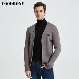 COODRONY Brand Fashion Casual Knitwear Soft Warm Cardigan Men Clothing Autumn Winter Arrivals Sweater Coat Pockets B11 201221