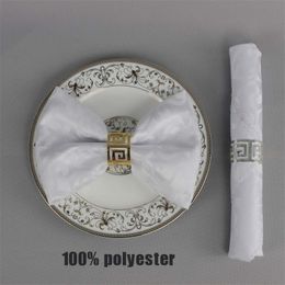 10pcslot Wedding Party Decoration Polyester 48cm Square Table Napkin el Banquet Folding Cloth Home Pocket Handkerchief Y200417