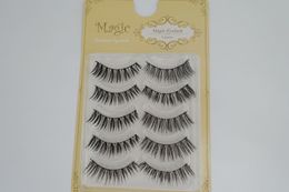 5 Pairs Natural Long Japanese False Eyelashes with Packaging Box Soft make up Extension Makeup Fake Eye Lashes