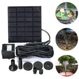 Solar Power Panel Water Pump Garden Brushless Pond Fountain Pool rium Fish 7V 1.5W Y200917