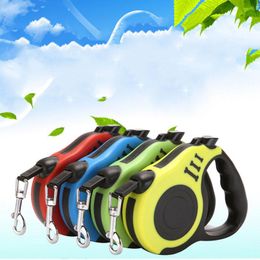Dog Collars & Leashes Retractable Automatic Rope Leash Training Puppy Extending Traction Walking Collar 3m/5mDog &Dog