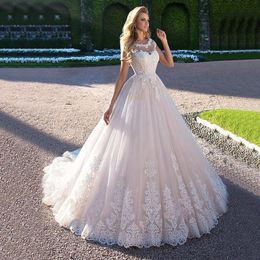 Other Wedding Dresses Gorgeous Dubai Africa Ball Gown Dress 2022 Lace Appliques Champagnes Bridal Gowns Boho Marriage Vestido De NoviaOther